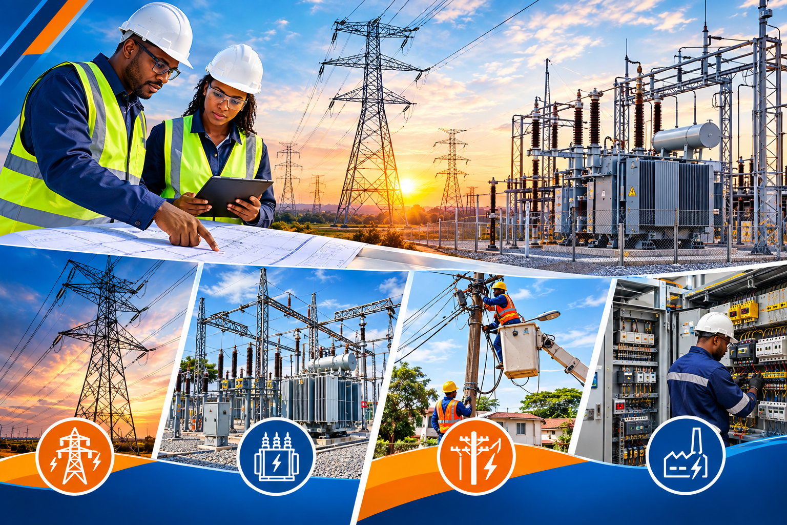 Électricité HTB / HTA / BT